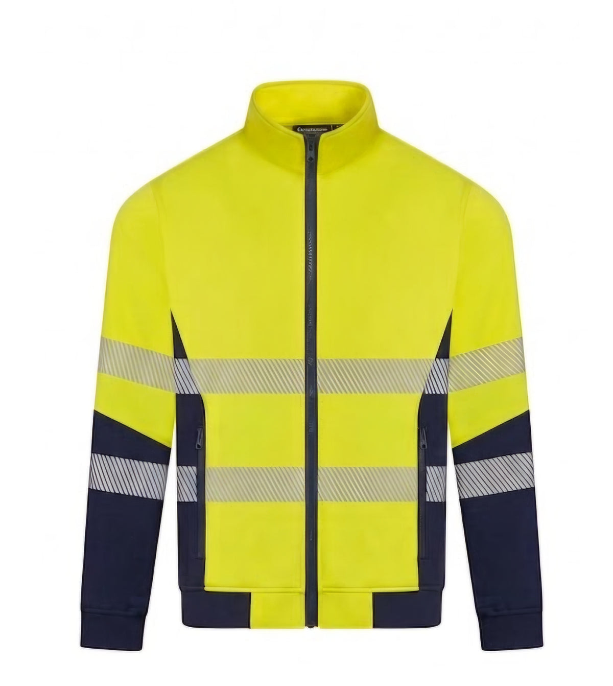 HI VIS INHERENT FR HRC2 FLEECE JACKET WITH FR  BIOMOTION REFLECTIVE TWO TONE