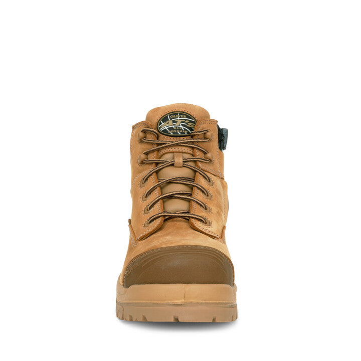 45-650Z_Oliver AT 45 Series_130MM Stone Zip Sided Lace Up Boot
