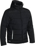 Bisley Puffer Jacket in black, front view