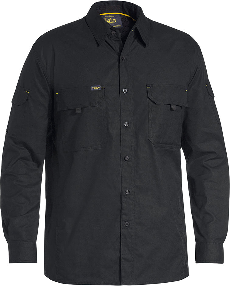 Bisley X AIRFLOW long sleeve shirt in black
