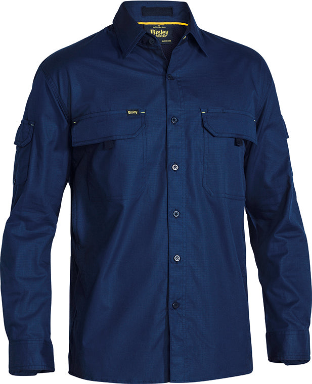 Bisley X AIRFLOW long sleeve shirt in navy