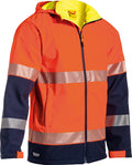 Bisley Ripstop Bonded Fleece Jacket in orange and navy