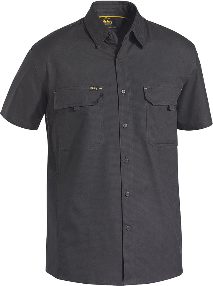 Bisley X AIRFLOW short sleeve shirt in charcoal