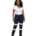 Bisley Women's Taped Mid Rise Stretch Cotton Pants