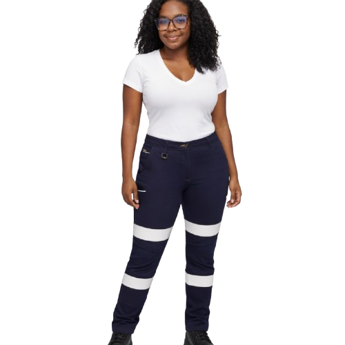 Bisley Women's Taped Mid Rise Stretch Cotton Pants